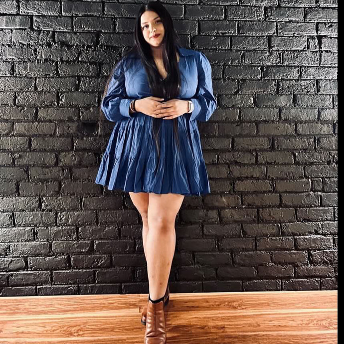 Liberty Blue Tier Dress